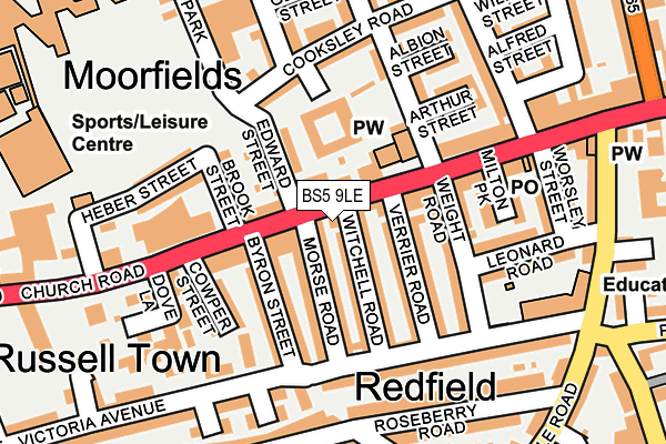 BS5 9LE map - OS OpenMap – Local (Ordnance Survey)