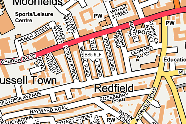 BS5 9LF map - OS OpenMap – Local (Ordnance Survey)