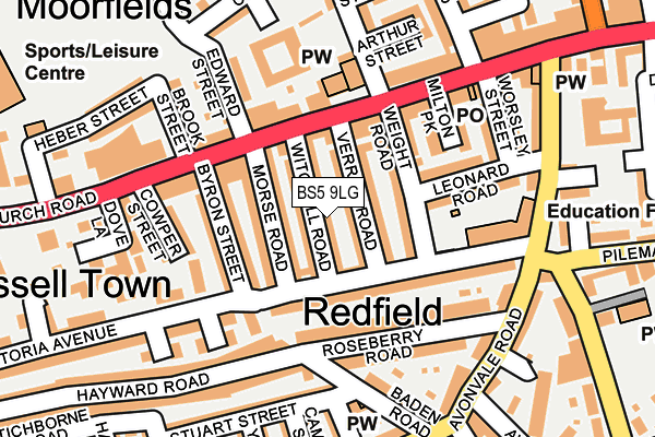 BS5 9LG map - OS OpenMap – Local (Ordnance Survey)