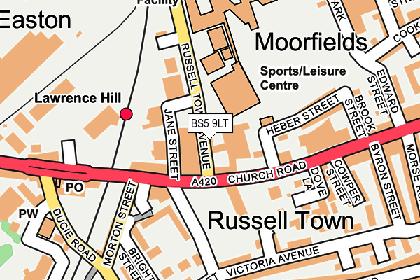 BS5 9LT map - OS OpenMap – Local (Ordnance Survey)