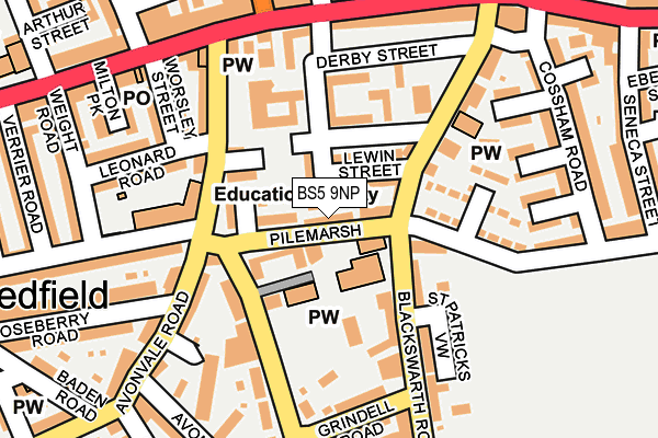 BS5 9NP map - OS OpenMap – Local (Ordnance Survey)