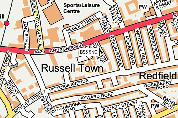 BS5 9NQ map - OS OpenMap – Local (Ordnance Survey)