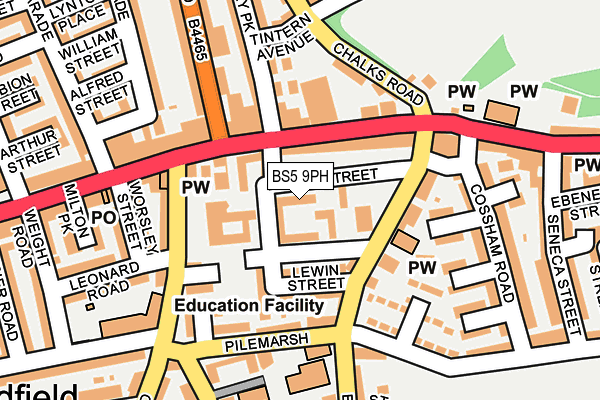BS5 9PH map - OS OpenMap – Local (Ordnance Survey)