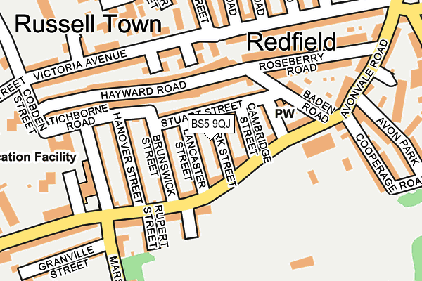 BS5 9QJ map - OS OpenMap – Local (Ordnance Survey)