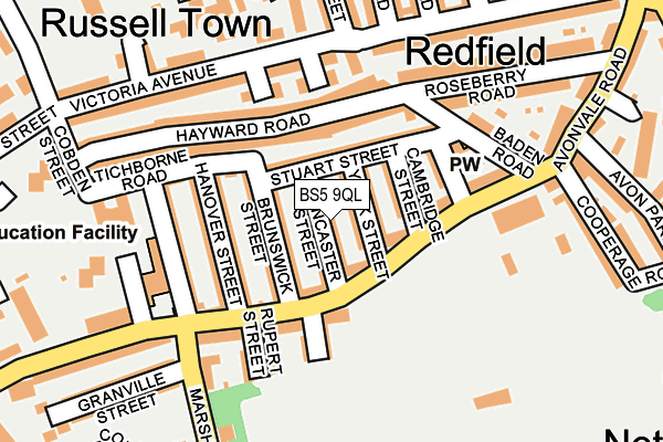 BS5 9QL map - OS OpenMap – Local (Ordnance Survey)