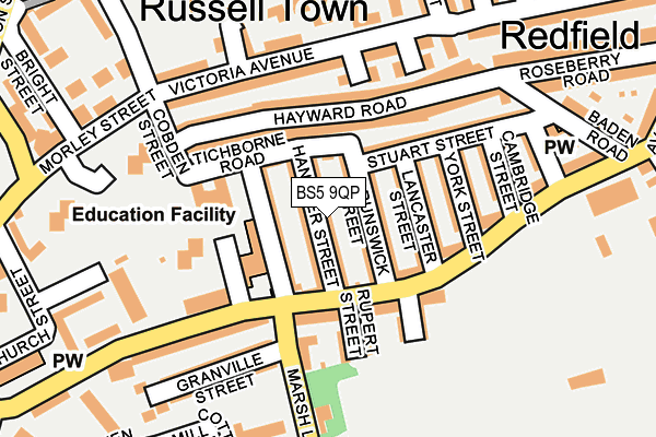 BS5 9QP map - OS OpenMap – Local (Ordnance Survey)