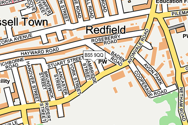 BS5 9QQ map - OS OpenMap – Local (Ordnance Survey)