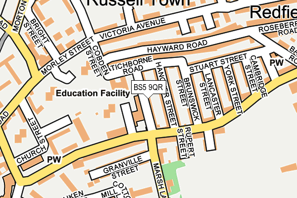 BS5 9QR map - OS OpenMap – Local (Ordnance Survey)