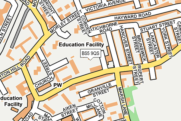 BS5 9QS map - OS OpenMap – Local (Ordnance Survey)