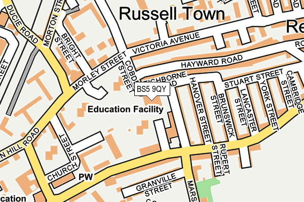 BS5 9QY map - OS OpenMap – Local (Ordnance Survey)