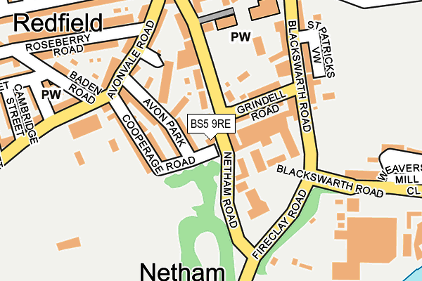 BS5 9RE map - OS OpenMap – Local (Ordnance Survey)