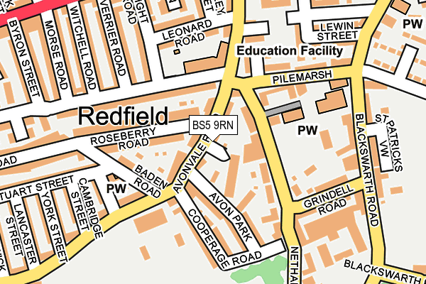 BS5 9RN map - OS OpenMap – Local (Ordnance Survey)