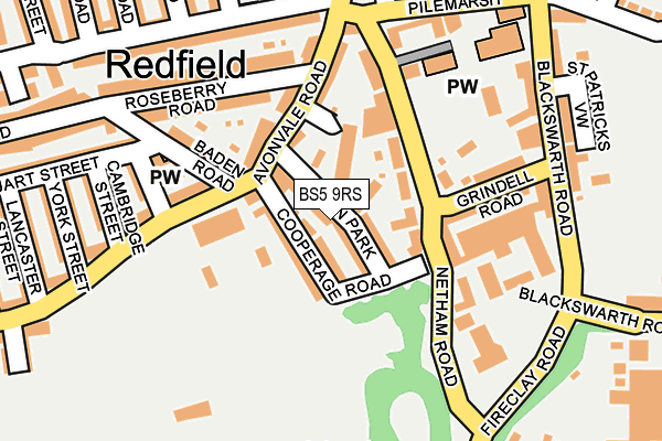 BS5 9RS map - OS OpenMap – Local (Ordnance Survey)