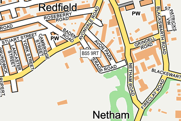 BS5 9RT map - OS OpenMap – Local (Ordnance Survey)