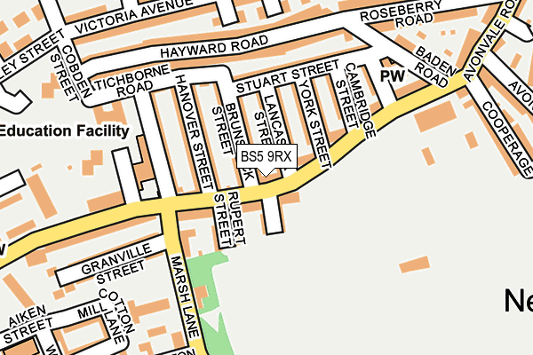 BS5 9RX map - OS OpenMap – Local (Ordnance Survey)