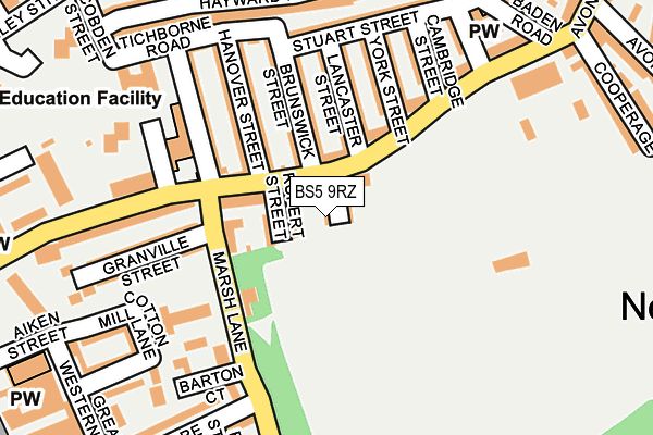 BS5 9RZ map - OS OpenMap – Local (Ordnance Survey)