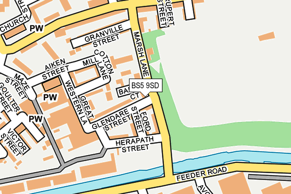 BS5 9SD map - OS OpenMap – Local (Ordnance Survey)