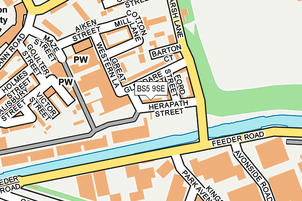 BS5 9SE map - OS OpenMap – Local (Ordnance Survey)