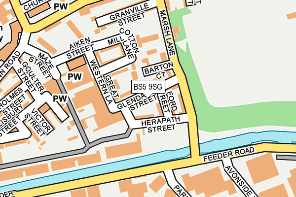 BS5 9SG map - OS OpenMap – Local (Ordnance Survey)