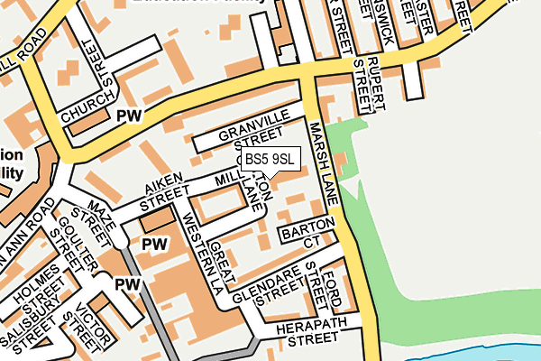 BS5 9SL map - OS OpenMap – Local (Ordnance Survey)