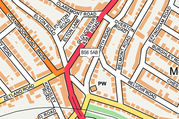 BS6 5AB map - OS OpenMap – Local (Ordnance Survey)