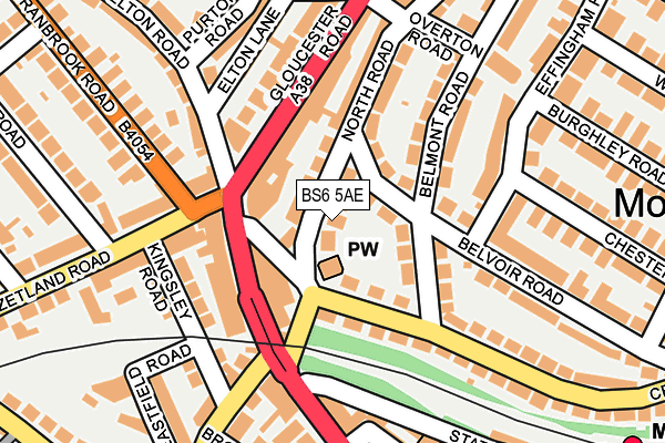 BS6 5AE map - OS OpenMap – Local (Ordnance Survey)
