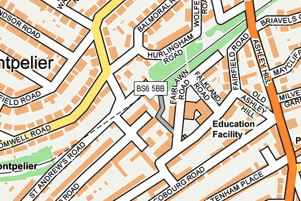 BS6 5BB map - OS OpenMap – Local (Ordnance Survey)