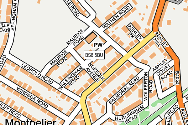 BS6 5BU map - OS OpenMap – Local (Ordnance Survey)