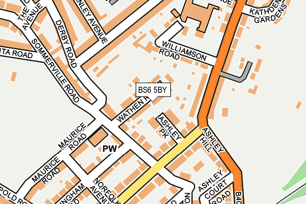 BS6 5BY map - OS OpenMap – Local (Ordnance Survey)