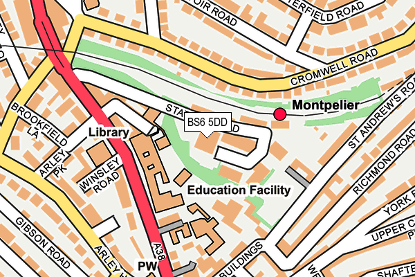 BS6 5DD map - OS OpenMap – Local (Ordnance Survey)