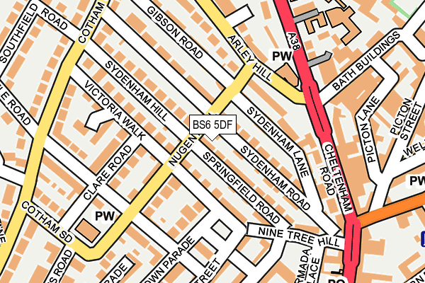BS6 5DF map - OS OpenMap – Local (Ordnance Survey)