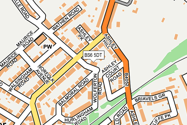 BS6 5DT map - OS OpenMap – Local (Ordnance Survey)