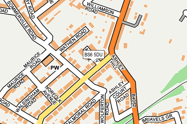 BS6 5DU map - OS OpenMap – Local (Ordnance Survey)