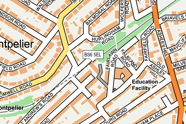BS6 5EL map - OS OpenMap – Local (Ordnance Survey)