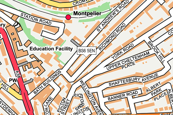 BS6 5EN map - OS OpenMap – Local (Ordnance Survey)