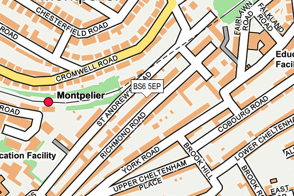 BS6 5EP map - OS OpenMap – Local (Ordnance Survey)