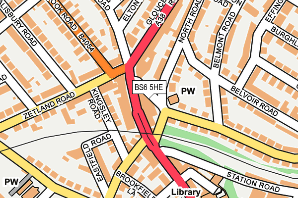 BS6 5HE map - OS OpenMap – Local (Ordnance Survey)