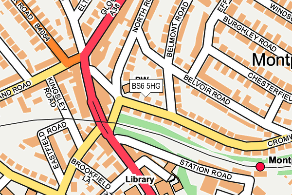 BS6 5HG map - OS OpenMap – Local (Ordnance Survey)
