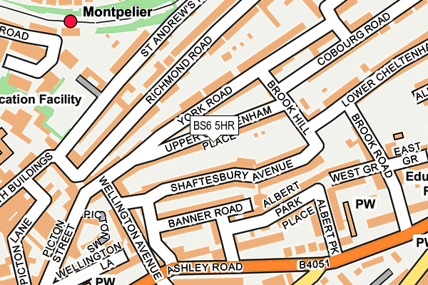 BS6 5HR map - OS OpenMap – Local (Ordnance Survey)