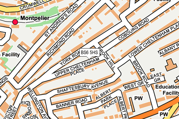 BS6 5HS map - OS OpenMap – Local (Ordnance Survey)