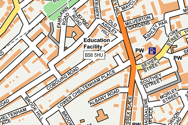 BS6 5HU map - OS OpenMap – Local (Ordnance Survey)