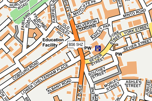 Map of COSTLESS AVONMOUTH LTD at local scale