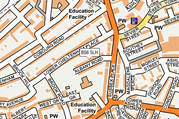 BS6 5LH map - OS OpenMap – Local (Ordnance Survey)