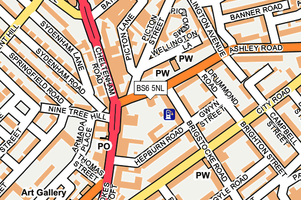 BS6 5NL map - OS OpenMap – Local (Ordnance Survey)