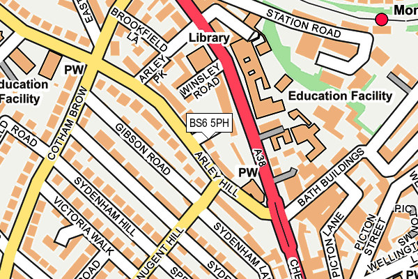 BS6 5PH map - OS OpenMap – Local (Ordnance Survey)