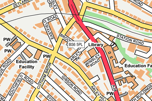 BS6 5PL map - OS OpenMap – Local (Ordnance Survey)