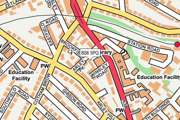 BS6 5PQ map - OS OpenMap – Local (Ordnance Survey)