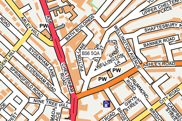 BS6 5QA map - OS OpenMap – Local (Ordnance Survey)