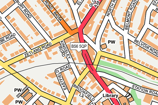BS6 5QP map - OS OpenMap – Local (Ordnance Survey)
