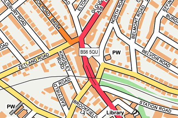 BS6 5QU map - OS OpenMap – Local (Ordnance Survey)